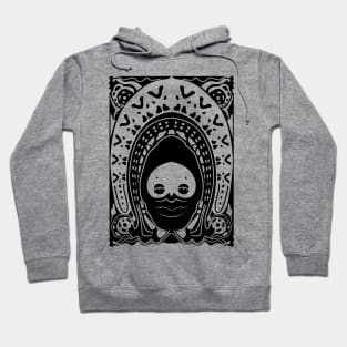 Grimoire Noir (Black on White) Hoodie